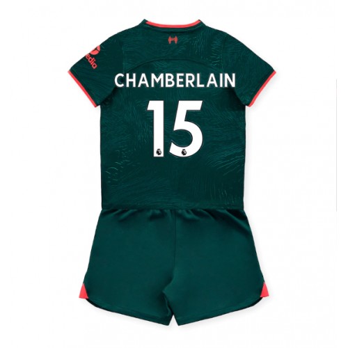 Liverpool Chamberlain #15 Tredjedraktsett Barn 2022-23 Kortermet (+ Korte bukser) Liverpool Chamberlain #15 Tredjedraktsett Barn 2022-23 Kortermet (+ Korte bukser)